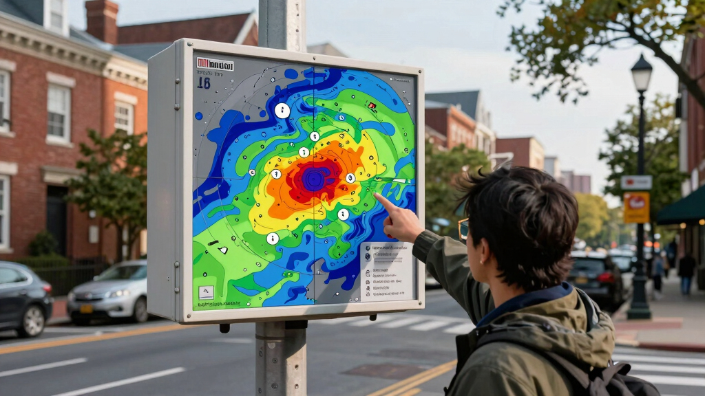 Capitol Hill, NJ Simulated Weather Radar Map