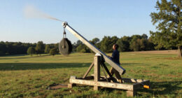 Tom Stanton's Supersonic Trebuchet Breaks Sound Barrier With Gravity Alone
